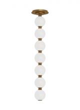Visual Comfort & Co. Modern Collection SLPD22630NBS - The Perle 24 Damp Rated Integrated Dimmable LED Ceiling Pendant in Natural Brass
