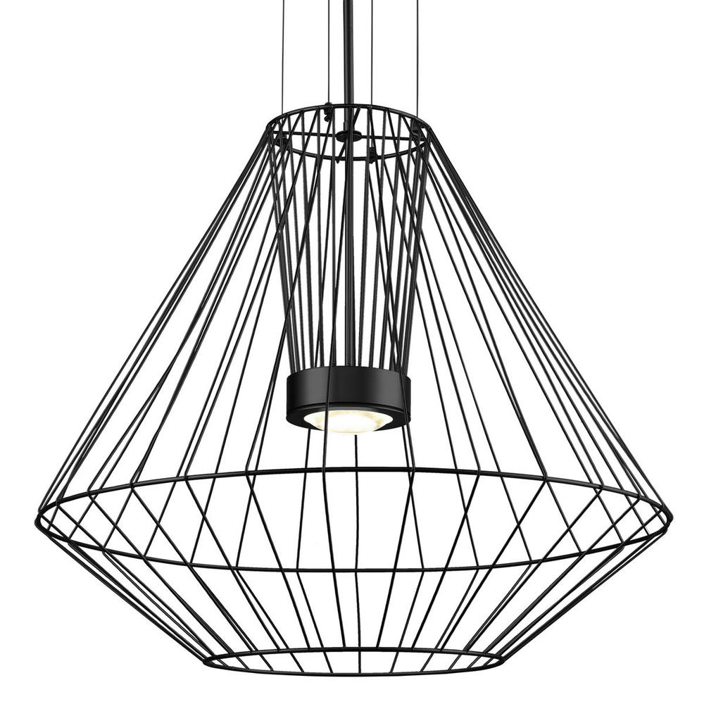 Arctic 28-in Black LED Exterior Pendant