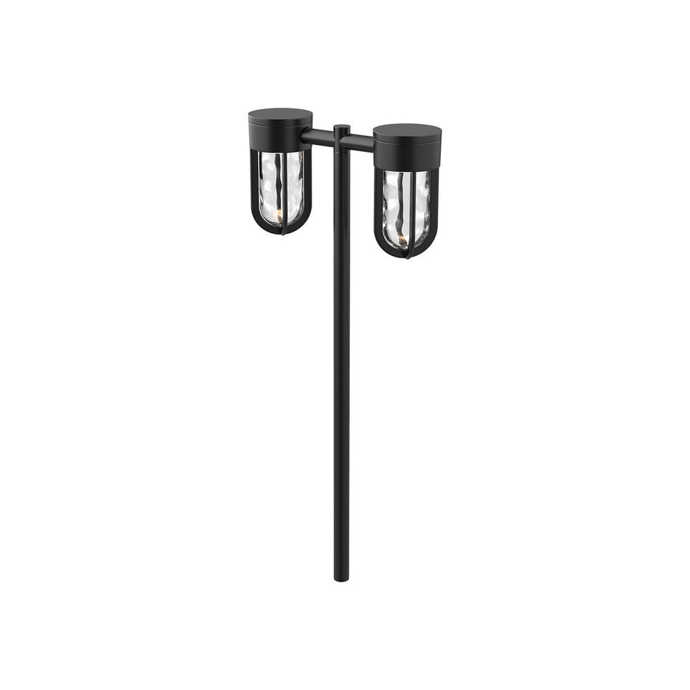 DAVY 24&#34; DOUBLE EXTERIOR GARDEN BLACK 9W LV 12VAC 3000K 90CRI