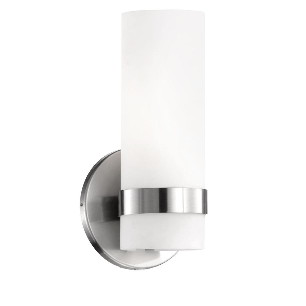 Milano 9-in Brushed Nickel LED Wall Sconce