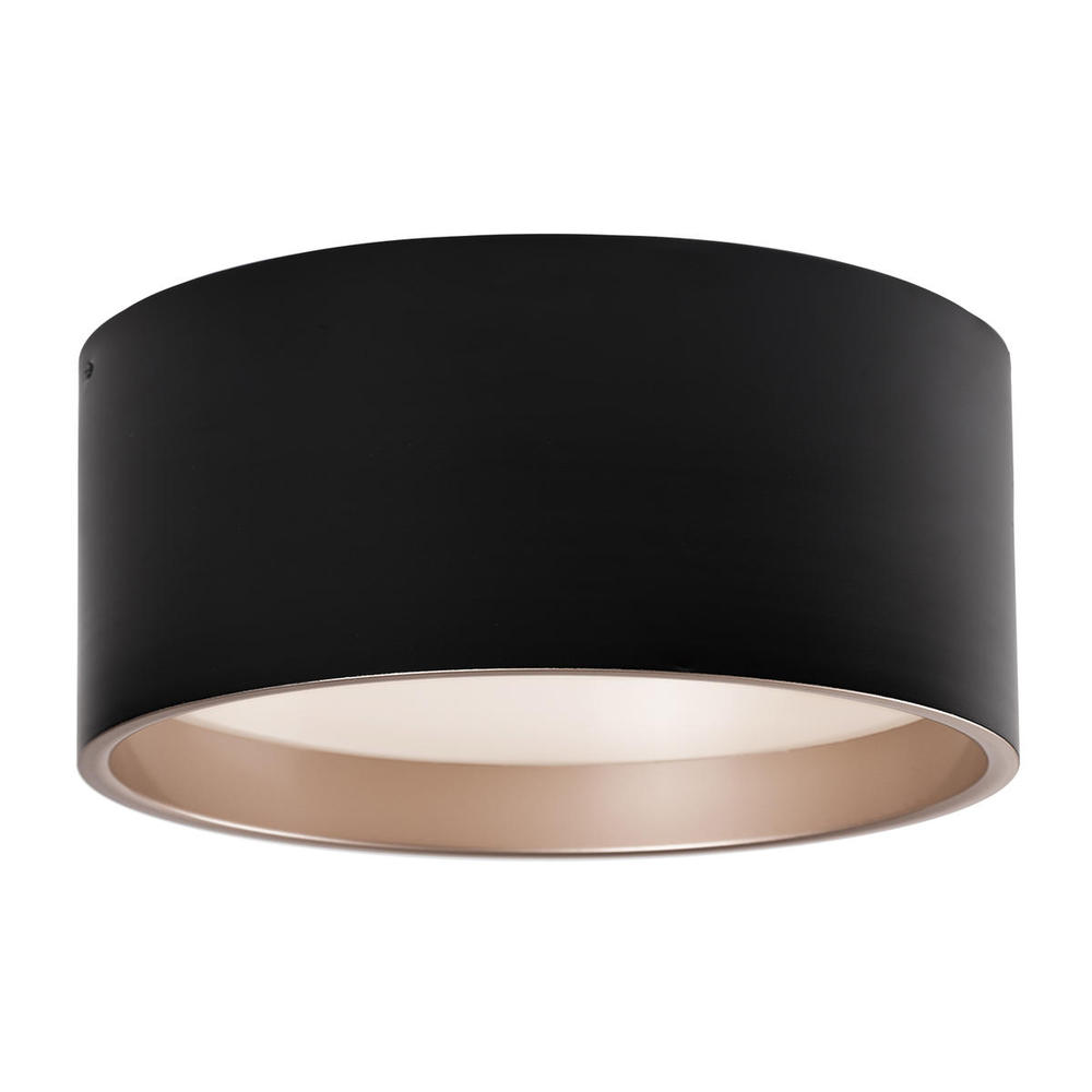 Mousinni 18-in Black LED Flush Mount