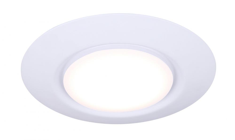 Led 6&#34; White Integrated Light, White Finish