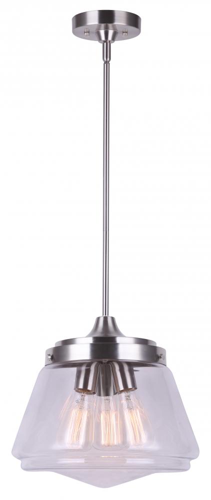 MEYER Brushed Nickel Pendant