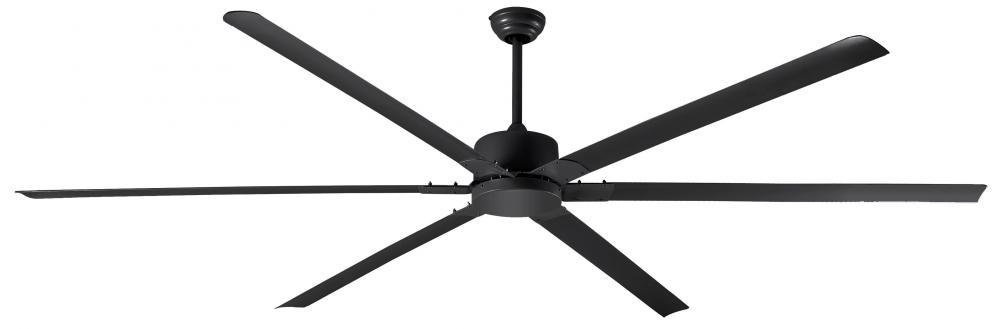 96&#34; Black Industrial Fan with Downrod Mount