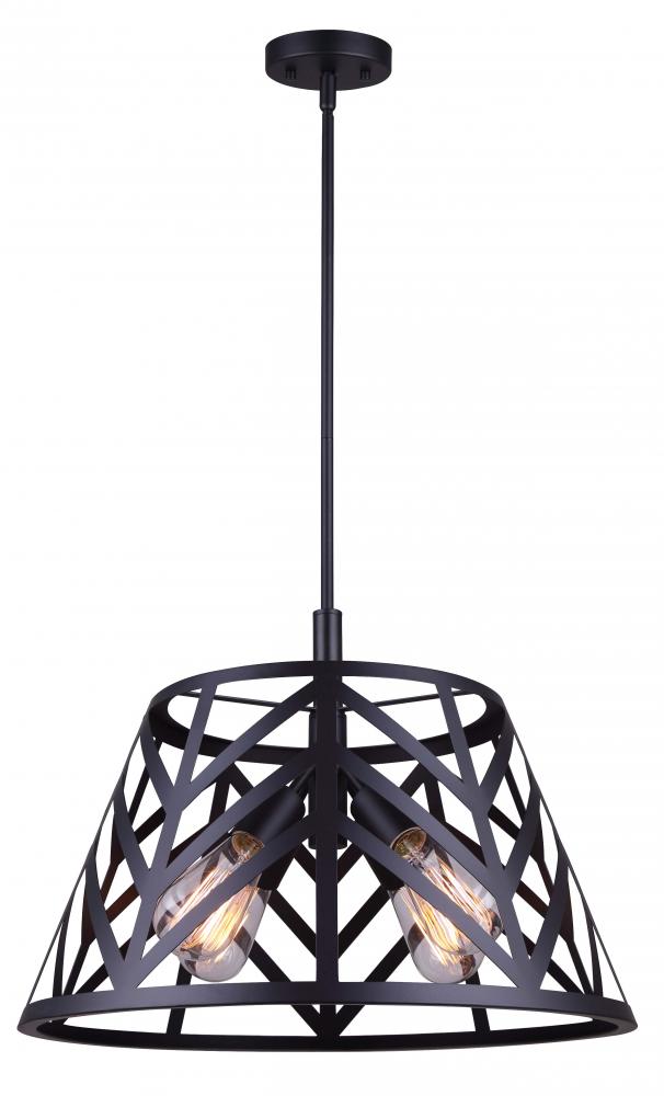 MAUD, ICH635B04BK19, MBK Color, 4 Lt 19&#34; Wide Rod Chandelier, 60W Type A, 19&#34; W x 22.25 - 64