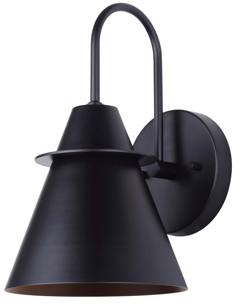 Marloe 1 Light Outdoor Lantern, Black Finish