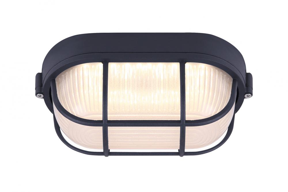 LED Outdoor Light, Frosted Glass, 12W Integrated LED, 750 Lumens, 4.5&#34; W x 4.125&#34; H x 8.25&#