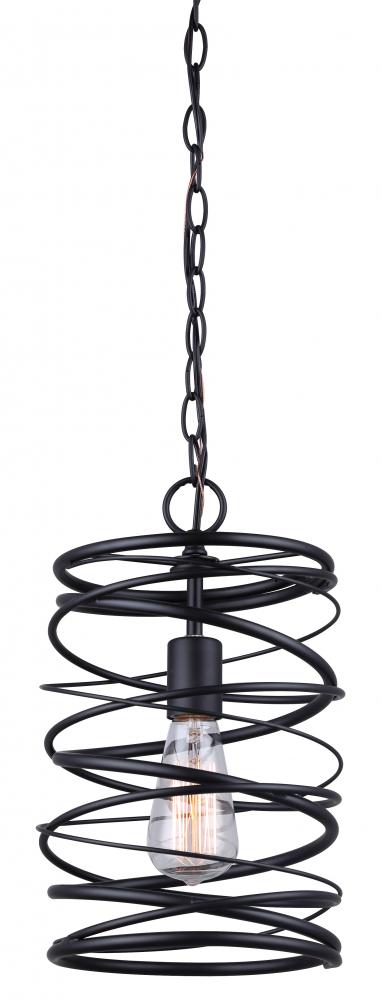 RYLAND, MBK Color, 1 Lt Chain Pendant, 100W Type A,, 8&#34; W x 14&#34; H