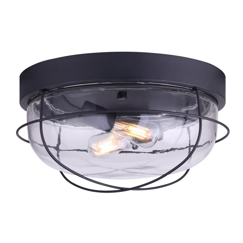 Outdoor, 1 Bulb Downlight, Clear Bevelled Glass Panels, 100W Type A or 60W B