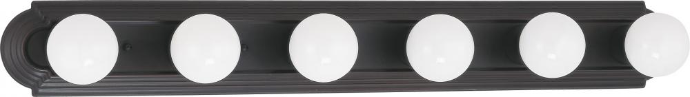 6 Light - 36&#34; Vanity Strip - Mahogany Bronze Finish