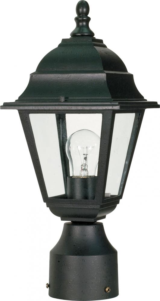 Briton - 1 Light - 14&#34; - Post Lantern - with Clear Glass; Color retail packaging