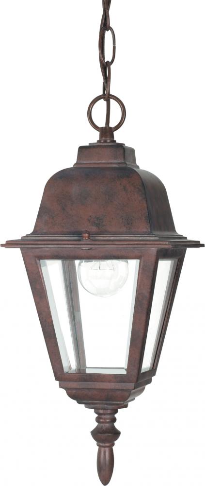 Briton - 1 Light 10&#34; Hanging Lantern with Clear Glass - Old Bronze Finish