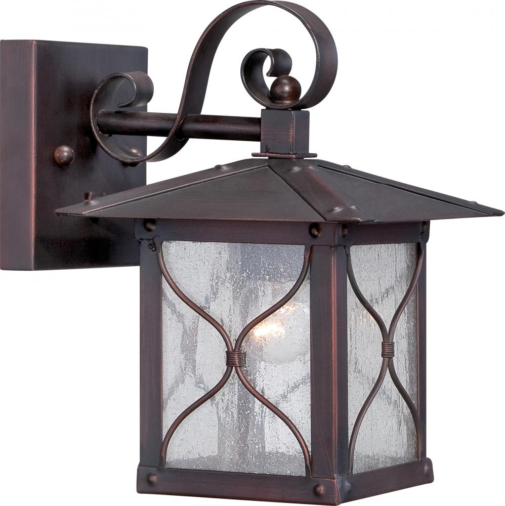Vega - 1 Light - 6&#34; Wall Lantern with Clear Seed Glass - Classic Bronze Finish