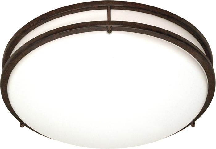 Glamour - 3 Light CFL - 13&#34; - Flush Mount - (3) 13w GU24 / Lamps Included