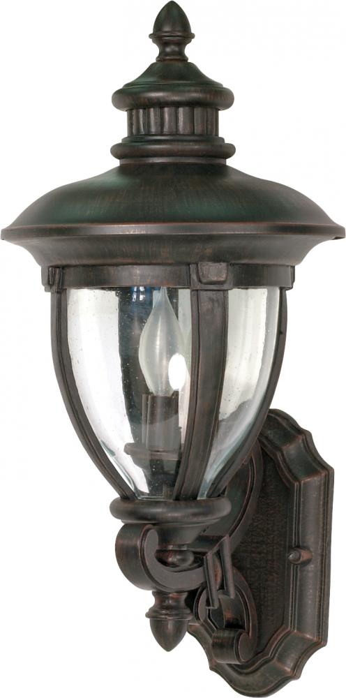 Galeon - 3 Light - 23&#34; - Wall Lantern - Arm Up w/ Clear Seed Glass