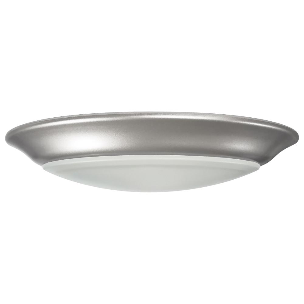 7 inch; LED Disk Light; 3000K; 6 Unit Contractor Pack; Brushed Nickel Finish