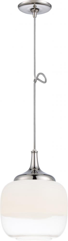 Mini Stellar - LED Pendant with White to Clear Glass