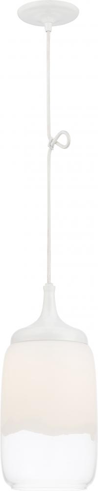 Horizon - LED Mini Pendant with White to Clear Glass