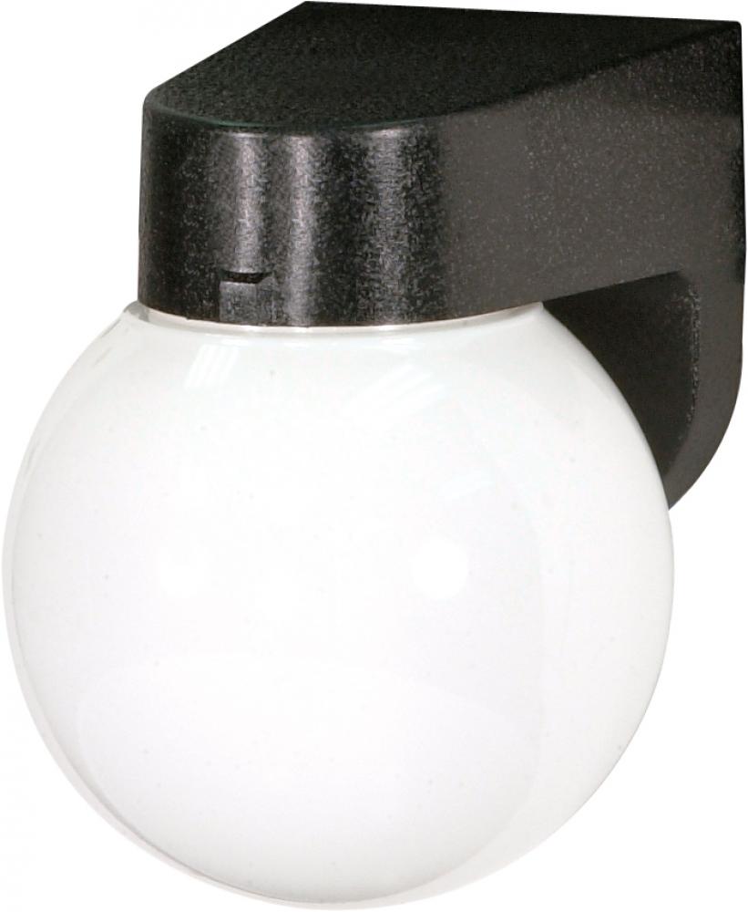 1 Light - 6&#34; - Porch; Wall - With Lexan Globe