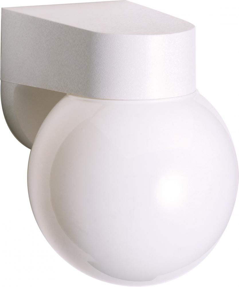 1 Light - 6&#34; - Porch; Wall - With Lexan Globe