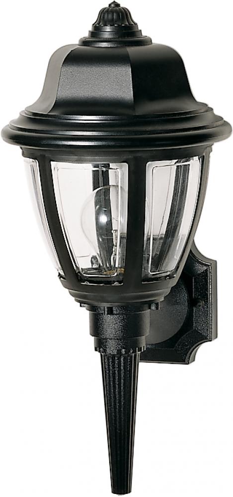 1 Light - 18&#34; - Wall Lantern - Hex Dome Lantern w/Clear Acrylic Panels