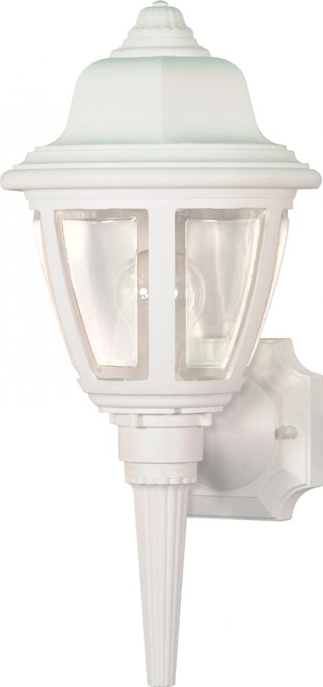 1 Light - 18&#34; - Wall Lantern - Hex Dome Lantern w/Clear Acrylic Panels