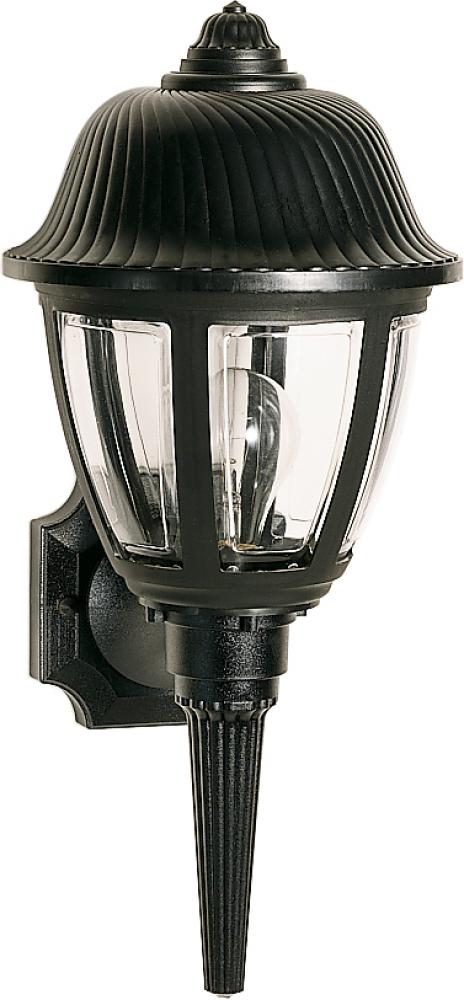 1 Light - 18&#34; - Wall Lantern - Swirl Dome Lantern w/Clear Acrylic Panels