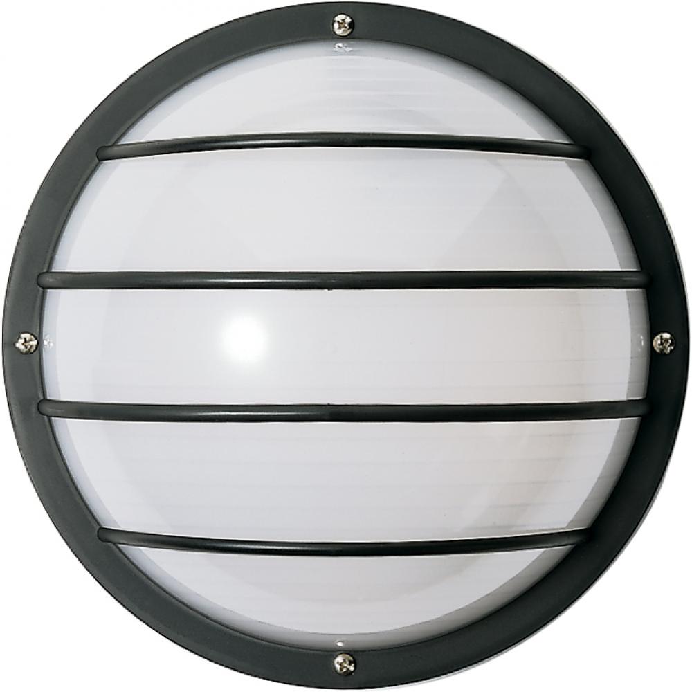 2 Light CFL - 10&#34; - Round Cage Wall Fixture - (2) 9W Twin Tube Incl