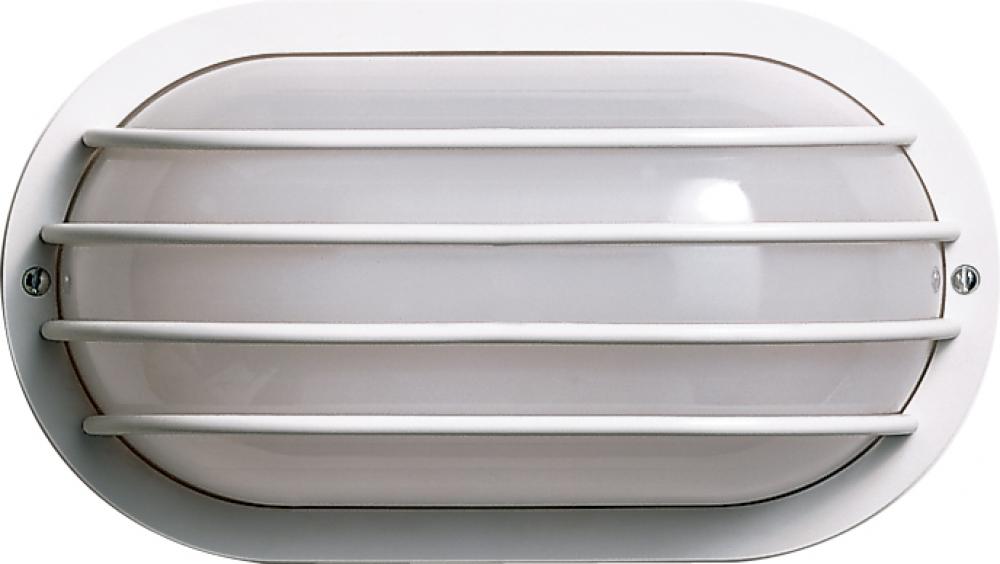 1 Light CFL - 10&#34; - Oval Cage Wall Fixture - (1) 9W Twin Tube Incl