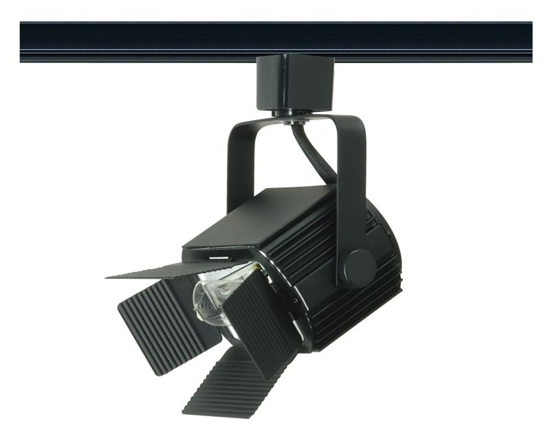 1 Light - Track Head - Power Flood with Barn door