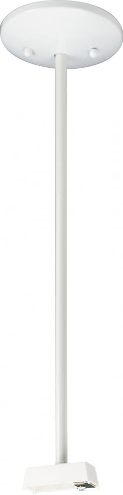 24&#34; Track Pendant Kit; White Finish
