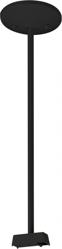 24&#34; Track Pendant Kit; Black Finish