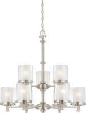 Nuvo 60/4649 - Decker - 9 Light Chandelier w/ Clear & Frosted Glass
