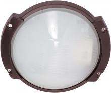 Nuvo 60/517 - 1 Light - 11'' Oblong Round Bulkhead - Architectural Bronze Finish