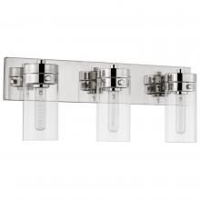 Nuvo 60/7633 - Intersection; 3 Light; Vanity; Polished Nickel with Clear Glass