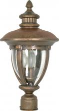 Nuvo 60/961 - Galeon - 3 Light - 20" - Post Lantern - w/ Clear Seed Glass