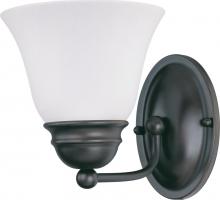 Nuvo 62/1021 - 1 Light - Empire LED 7" Vanity Wall Fixture - Mahogany Bronze Finish - Frosted Glass - Lamp