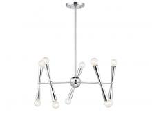 Savoy House Meridian M100128CH - 10-Light Chandelier in Chrome