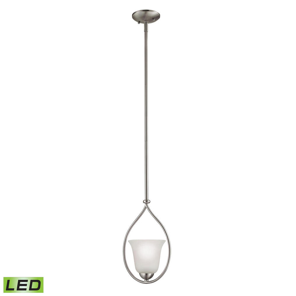 Thomas - Conway 8&#39;&#39; Wide 1-Light Mini Pendant - Brushed Nickel