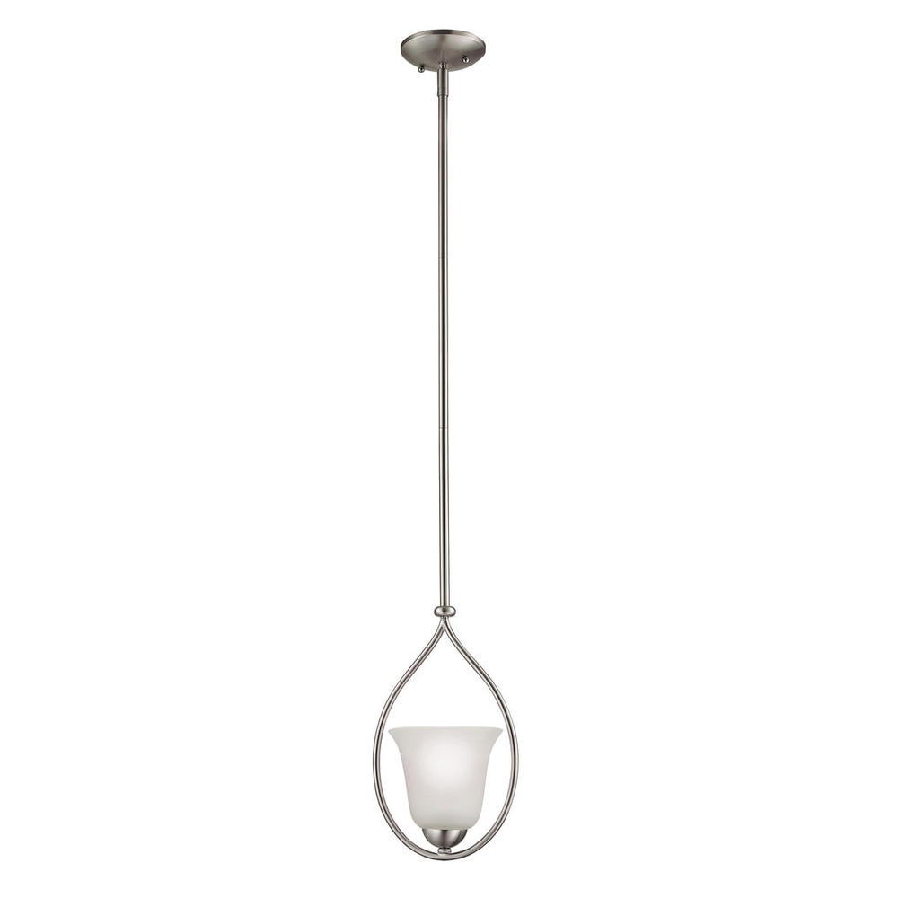 Thomas - Conway 8&#39;&#39; Wide 1-Light Mini Pendant - Brushed Nickel