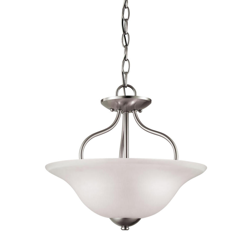 Thomas - Conway 15&#39;&#39; Wide 2-Light Semi Flush Mount - Brushed Nickel