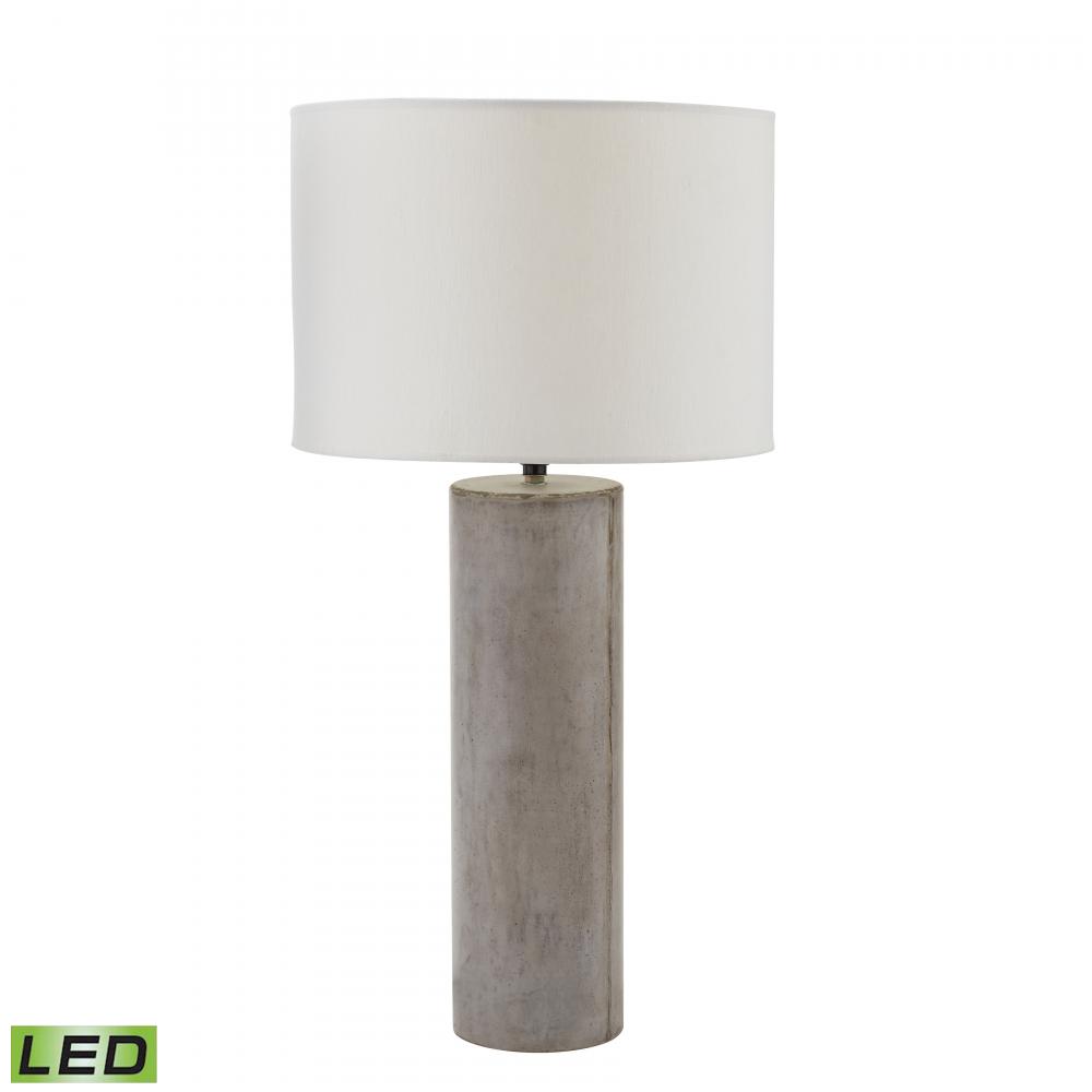 Cubix 29.1&#39;&#39; High 1-Light Table Lamp - Polished Concrete - Includes LED Bulb