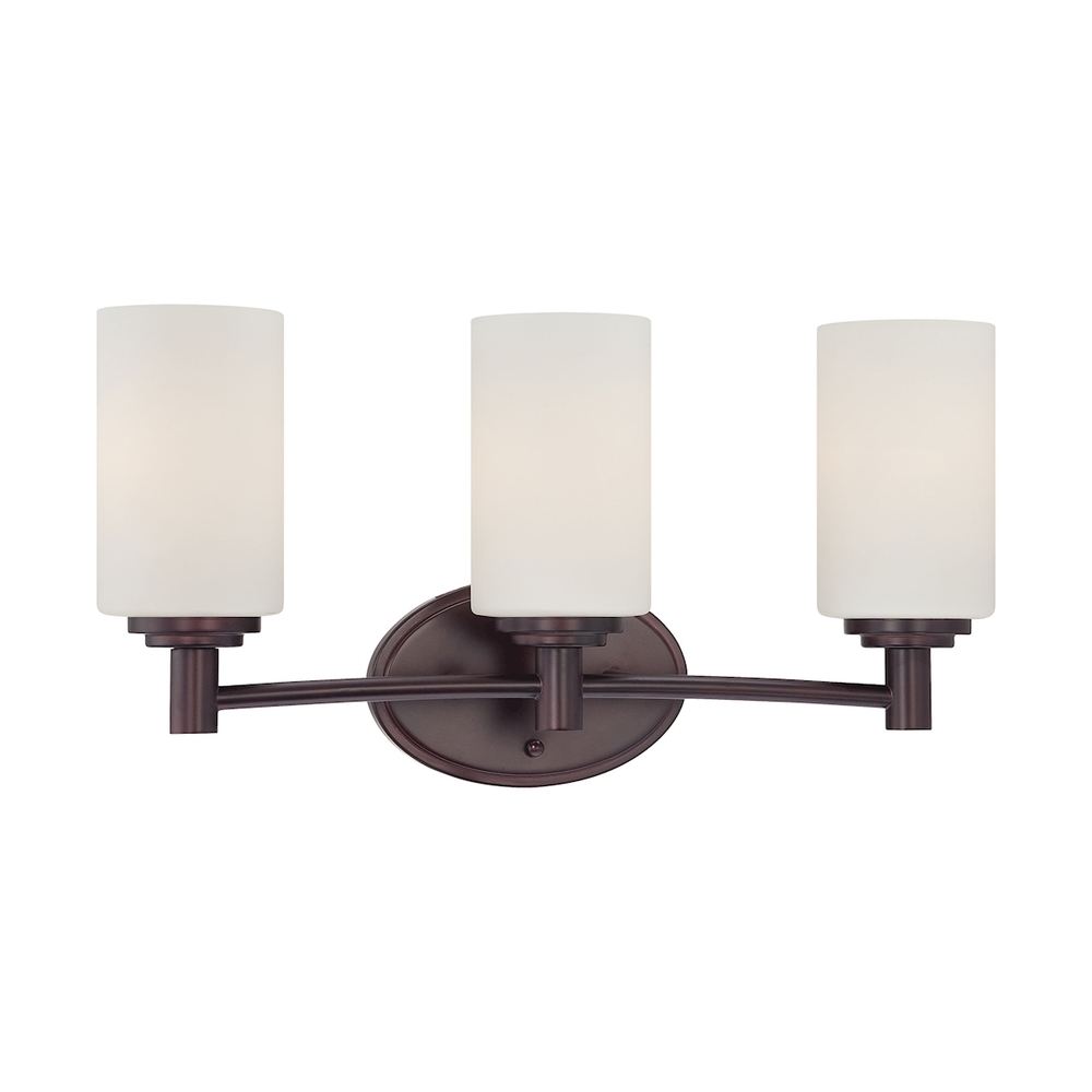 Thomas - Pittman 19&#39;&#39; Wide 3-Light Vanity Light - Sienna Bronze