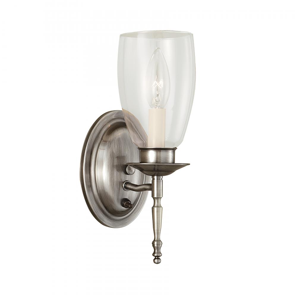 Legacy 11.5&#39;&#39; High 1-Light Sconce - Pewter