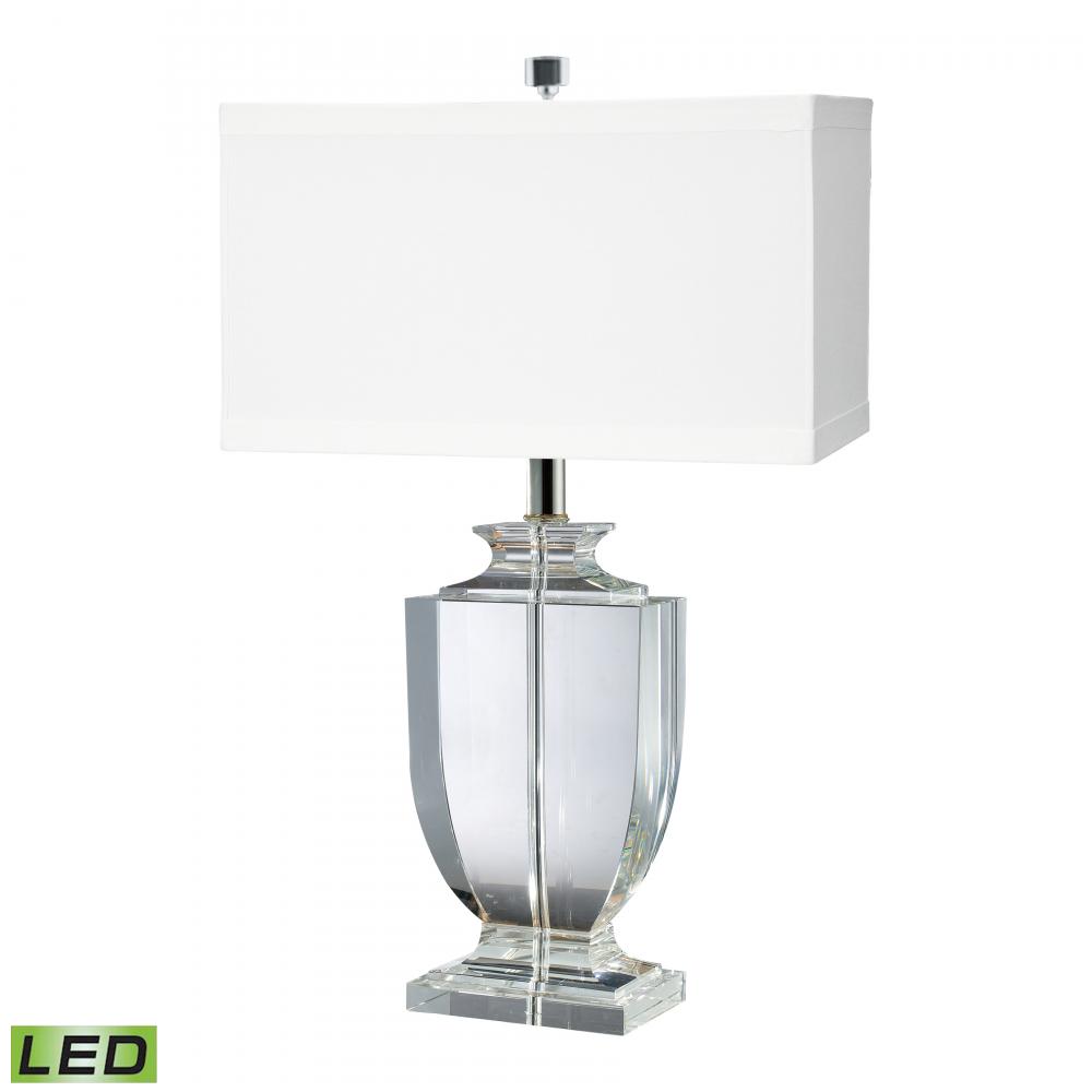 Crystal 27&#39;&#39; High 1-Light Table Lamp - Clear - Includes LED Bulb