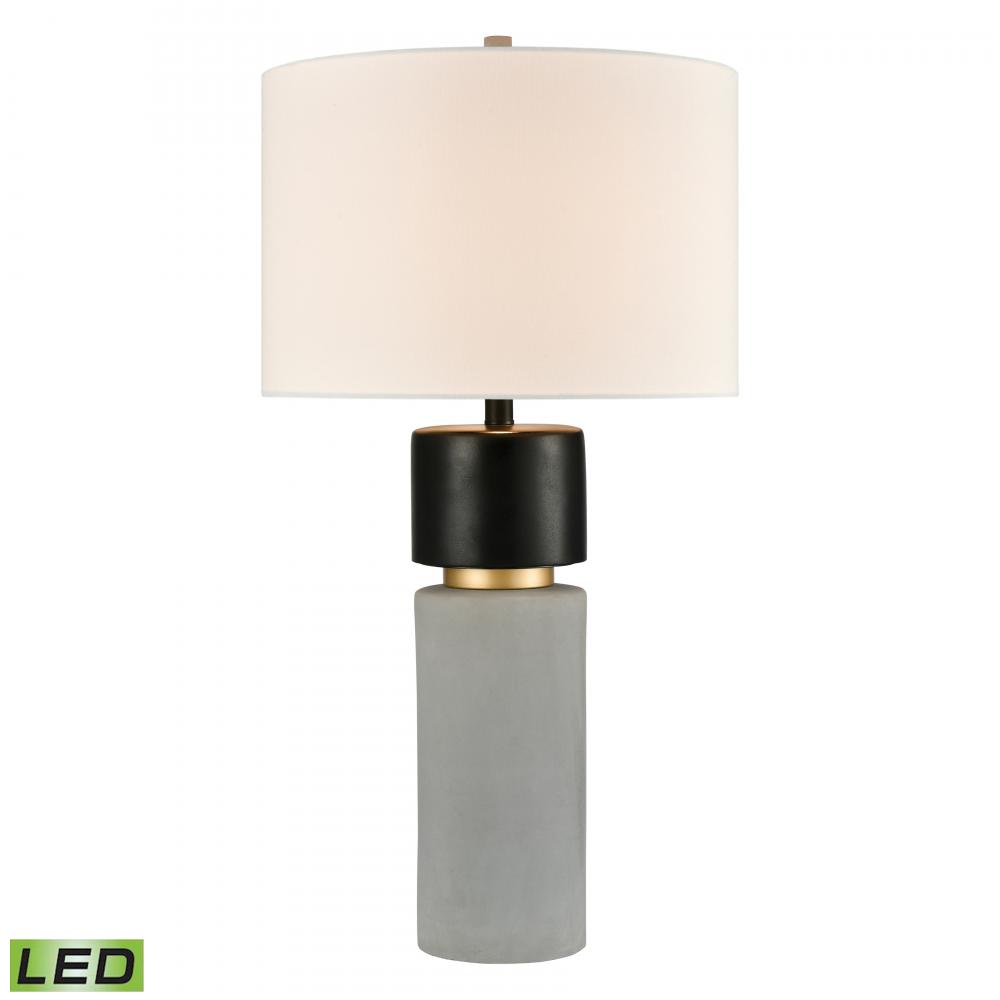 Notre Monde 32&#39;&#39; High 1-Light Table Lamp - Polished Concrete - Includes LED Bulb