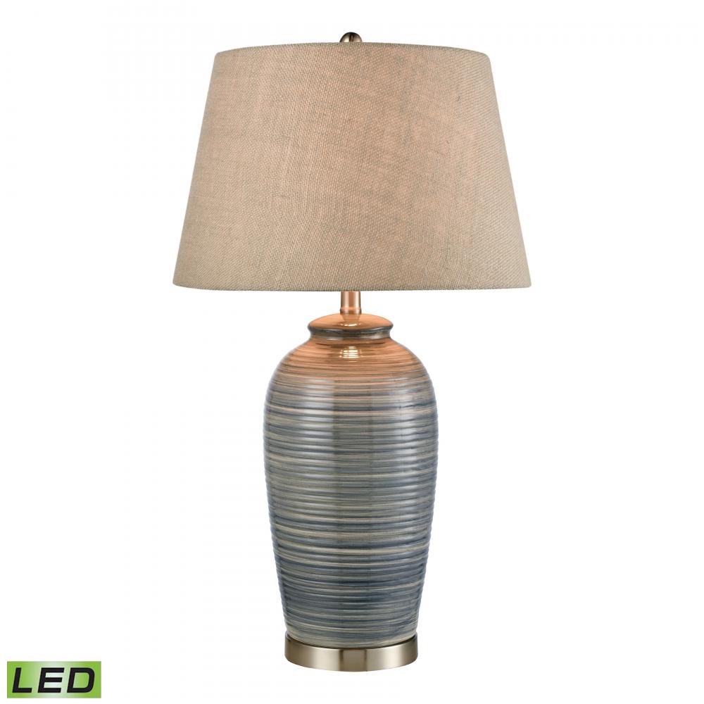 Monterey 30.5&#39;&#39; High 1-Light Table Lamp - Blue - Includes LED Bulb