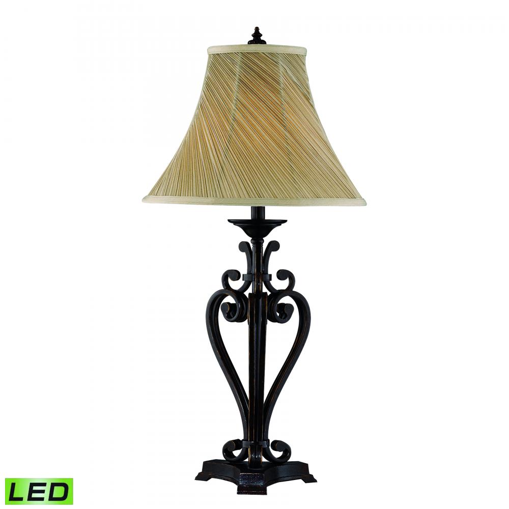 Angers 32.38&#39;&#39; High 1-Light Table Lamp - Dark Bronze - Includes LED Bulb