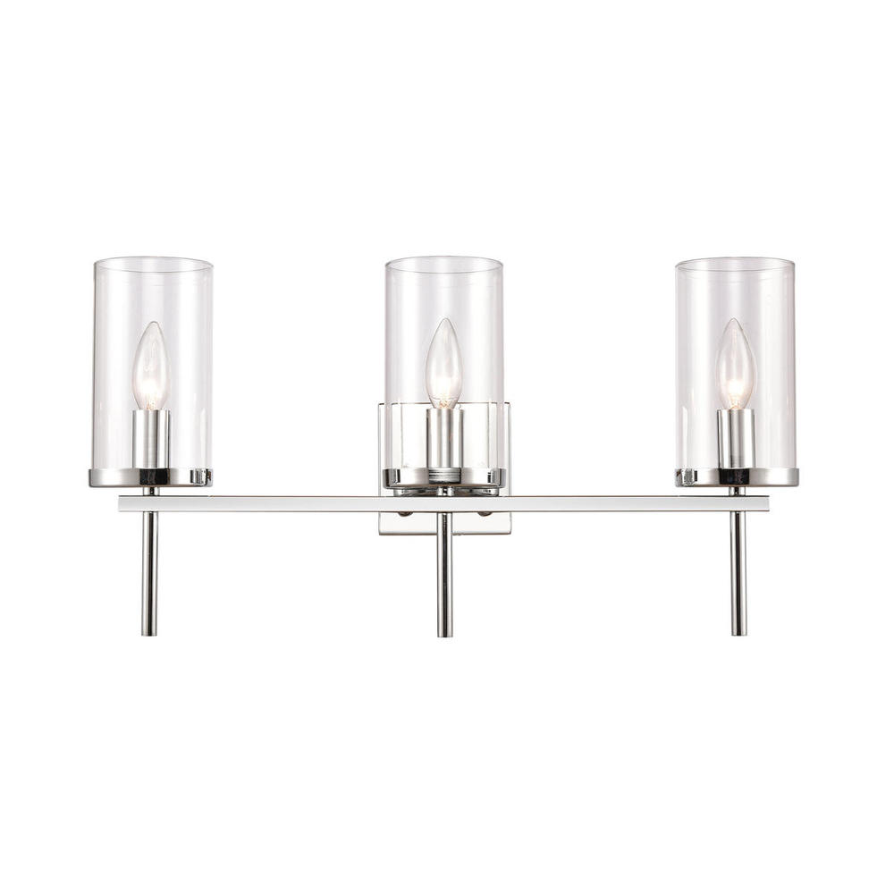 Thomas - Oakland 23&#39;&#39; Wide 3-Light Vanity Light - Chrome