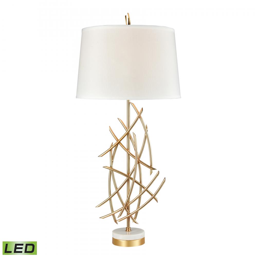 Parry 35.5&#39;&#39; High 1-Light Table Lamp - Gold - Includes LED Bulb